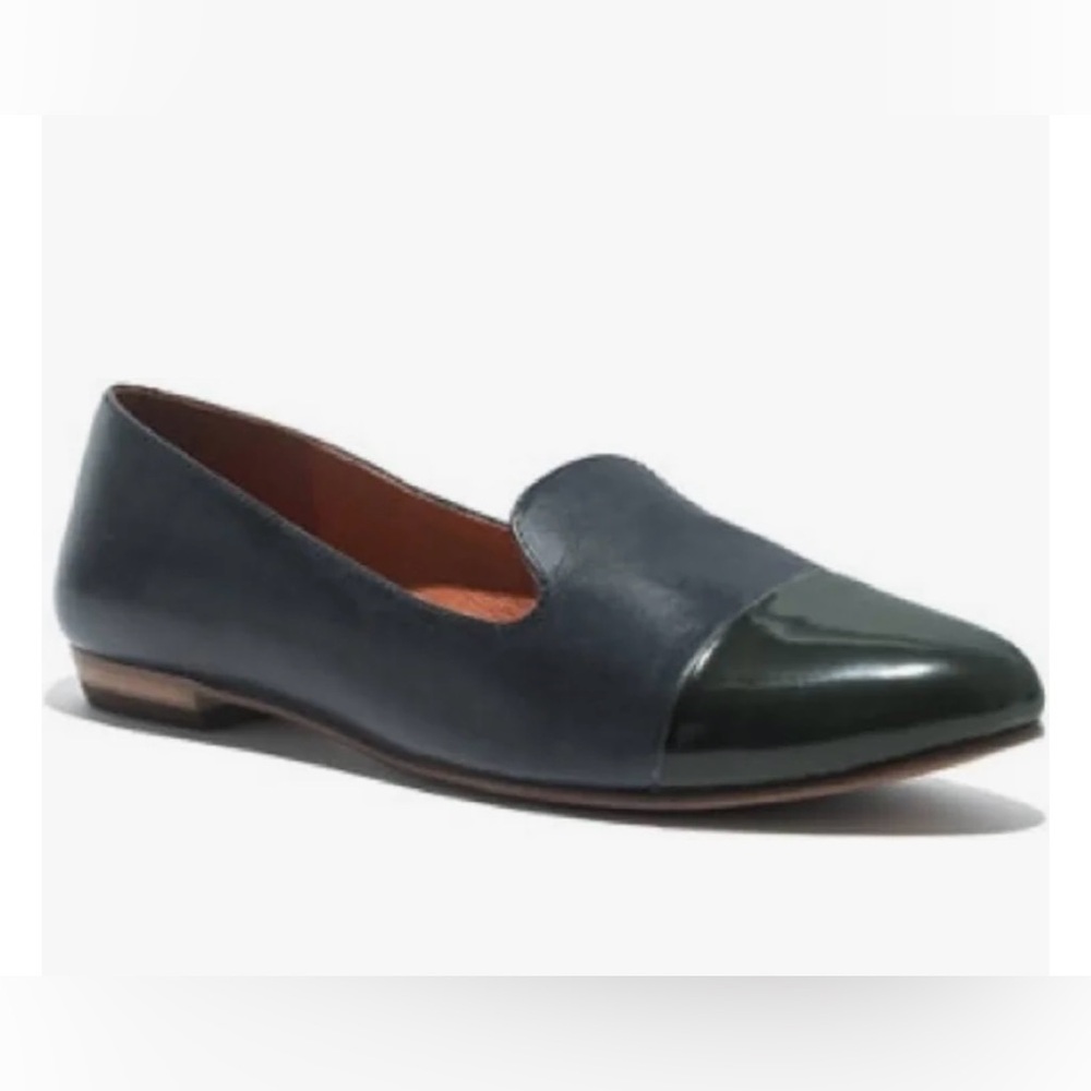 Madewell Teddy Loafer Navy and Black Sz 10